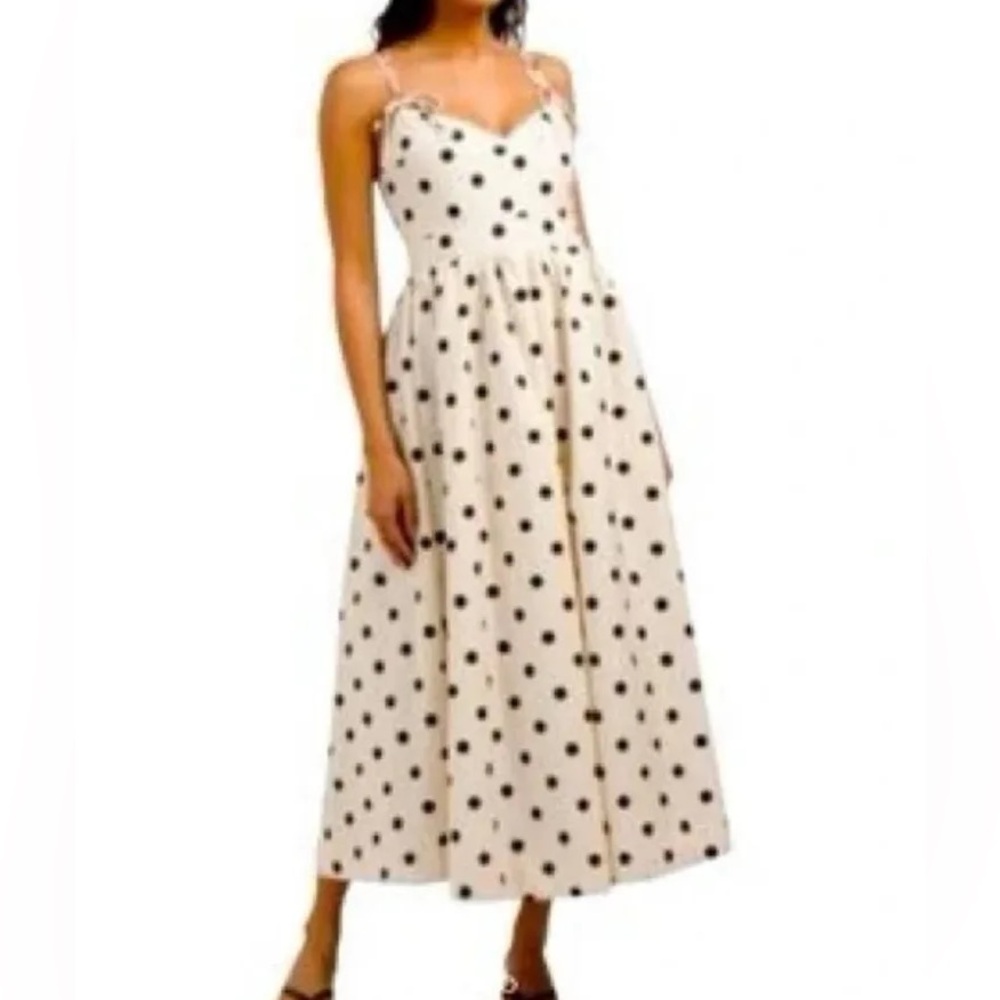 En Saison Polka Dot Maxi Dress